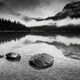 Emerald Lake in Monochrome